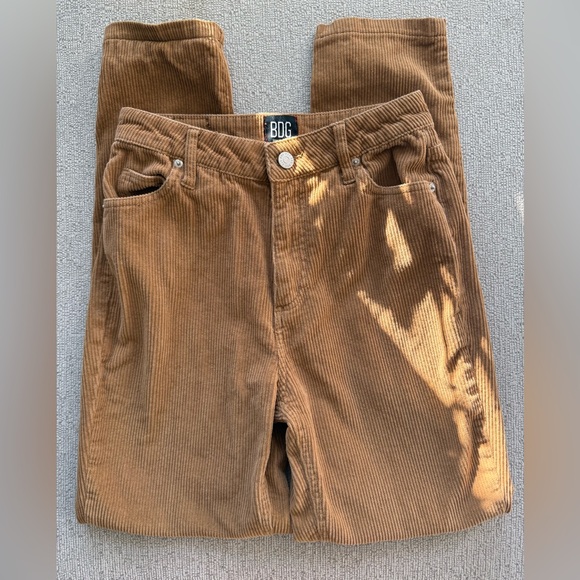 BDG Tan Corduroy Mom High-Rise Pants - Picture 1 of 7